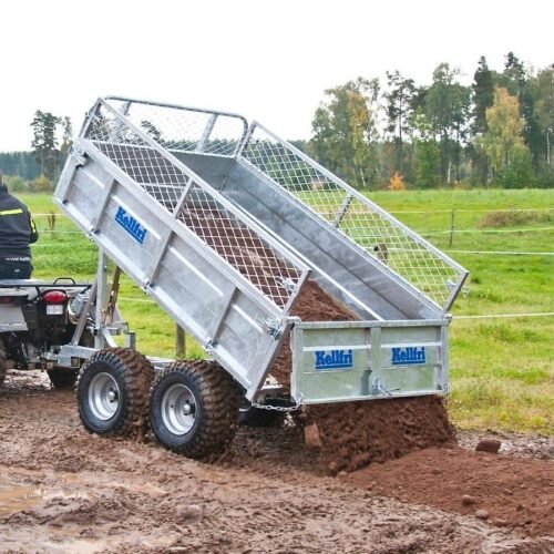 MD Kellfri Anhänger für Quad/klein Schlepper Heckkipper 1,5T