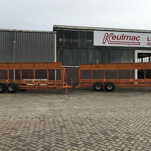 Keulmac 2x kistenwagen kantelwagen 4 x 1.60m.
