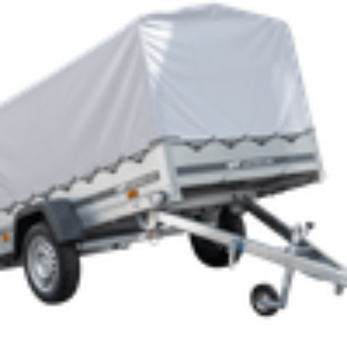 Anhänger Pkw 230×125 Garden Trailer 230 KIPP Unitrailer 750 kg mit Stützrad, Hochplane und Hochspriegel