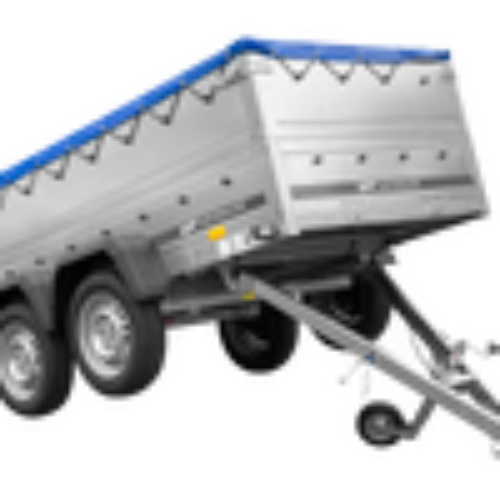 Anhänger mit zwei Achsen Garden Trailer 264/2 KIPP [inkl. zusätzliche Bordwände und Flachplane]