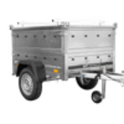 Einachsanhänger 150×106 UNITRAILER GARDEN 150 KIPP mit BIS-Seitenwänden und Aluminiumabdeckung