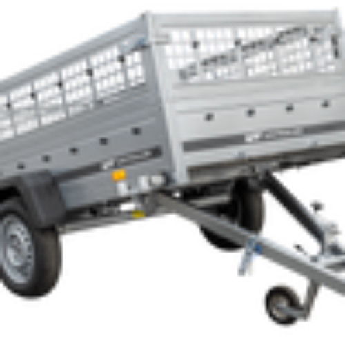 Einachser Anhänger GARDEN TRAILER 230 KIPP mit Laubgitteraufsatz und Stützrad