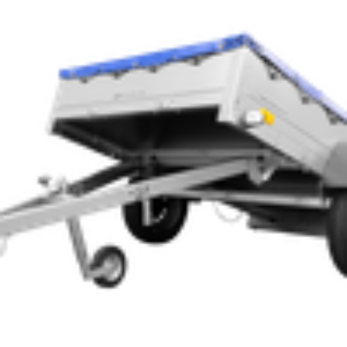 Garden Trailer 201 KIPP mit Flachplane, Stützrad und Planenträgern